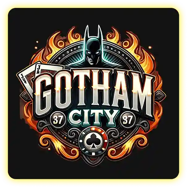 Illustration of Gotham City skyline at night